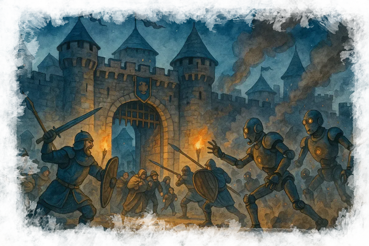 Walls protecting content from the bots Raising walls and humans fighting bots