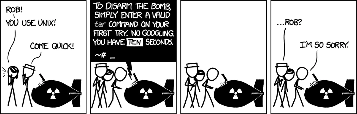 xkcd tar bomb