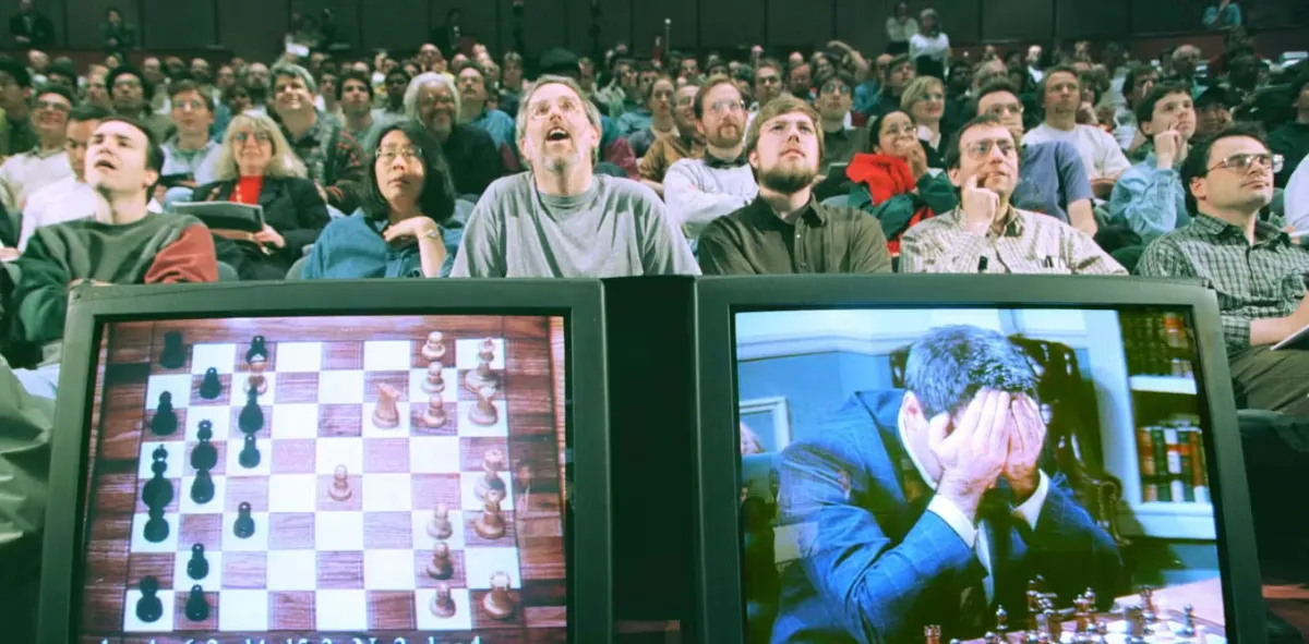 Kasparov against Deep Blue in 1997