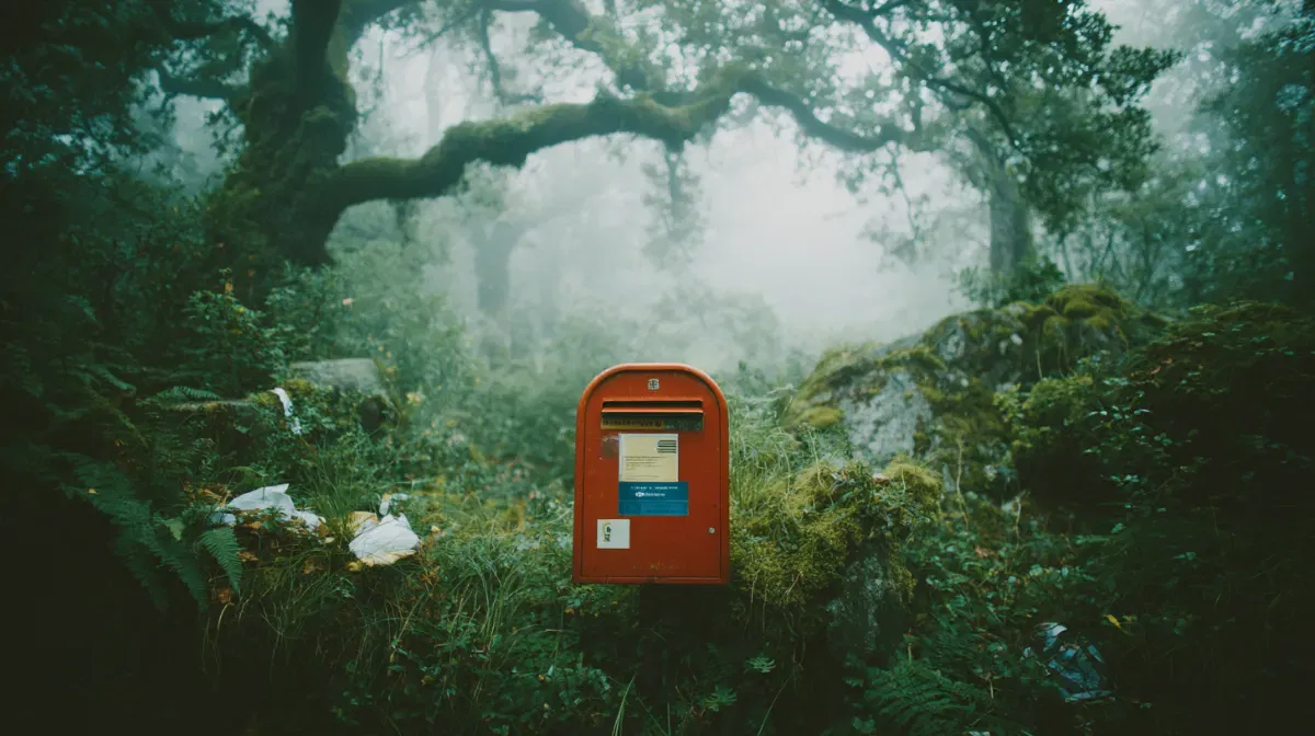 I wish all inboxes were as welcoming a inbox in the forest