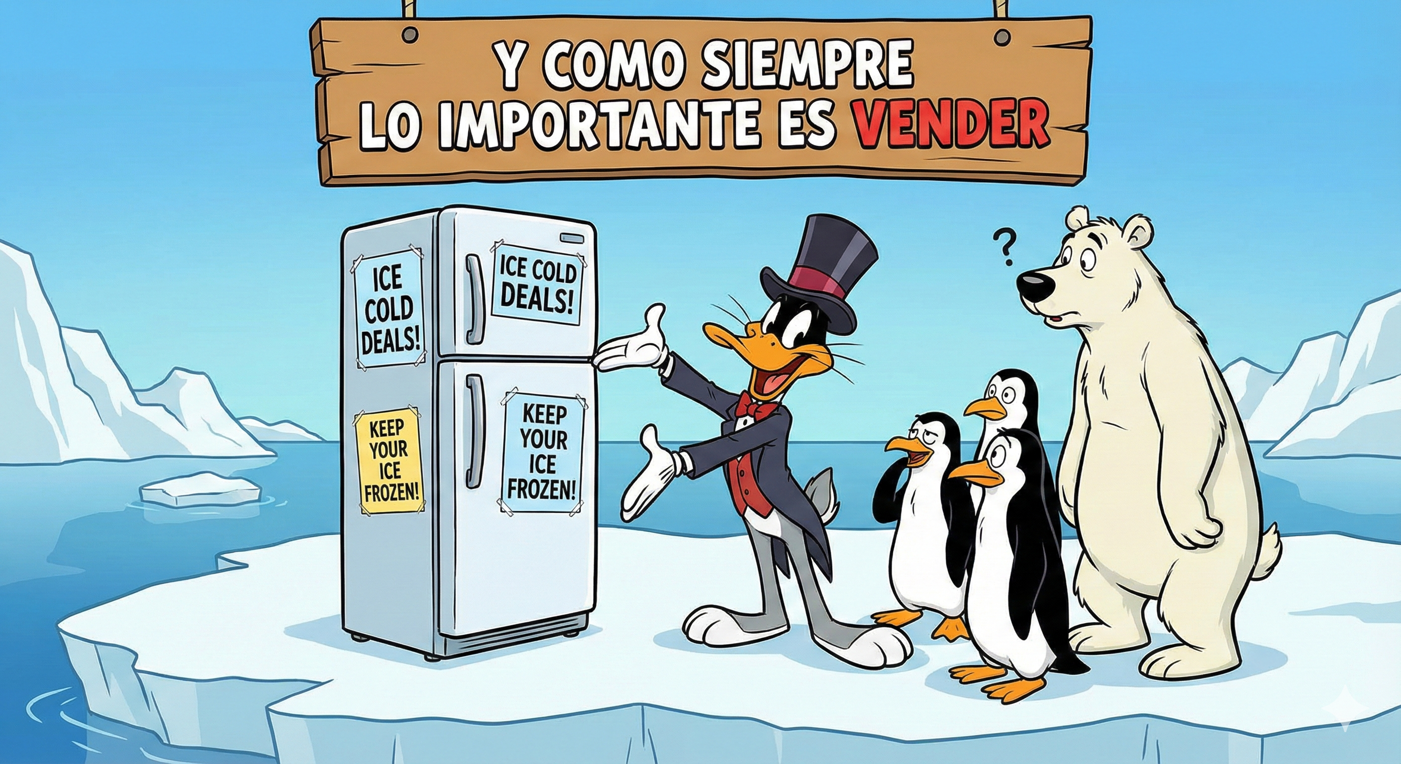 Y como siempre, lo más importante es vender.