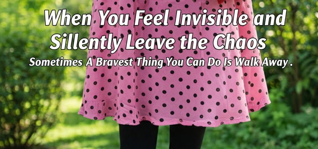 When You Feel Invisible and Silently Leave the Chaos