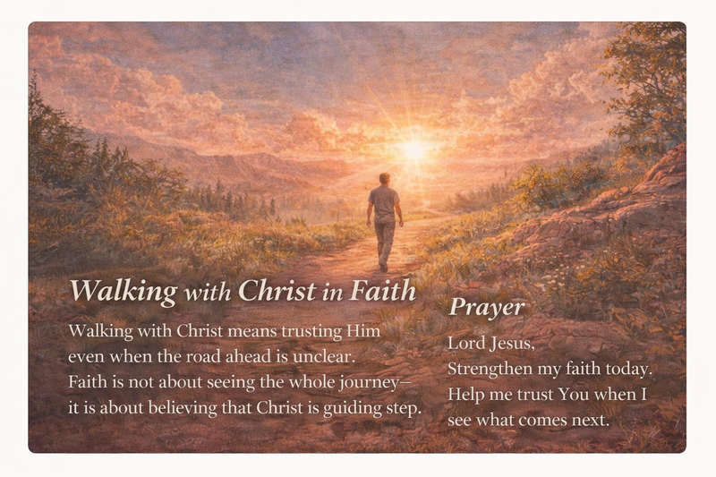 Walking with Christ in Faith