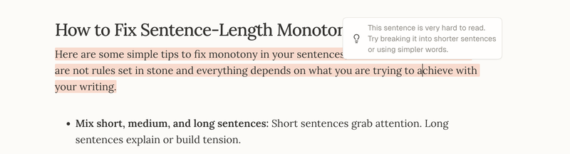 Proofreader highlighting difficult text in red.