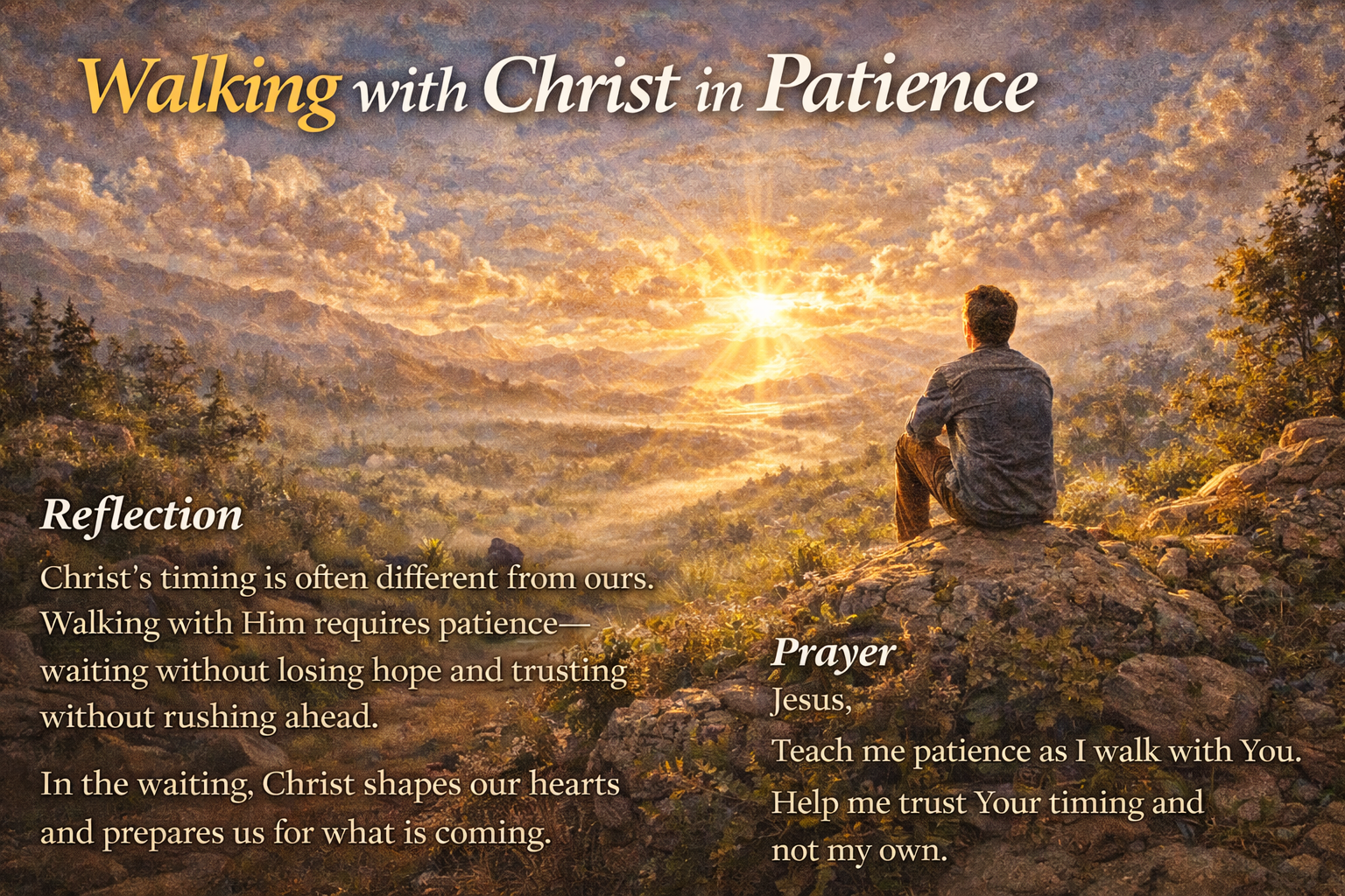 Walking with Christ in Patience