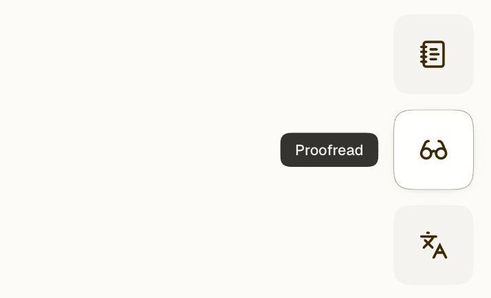 Screenshot showing Fika's blogging tools