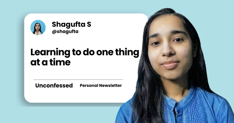 Learning to do one thing at a time