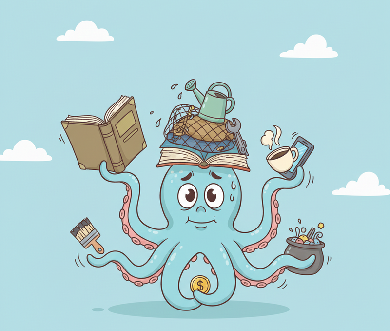 Quien mucho abarca poco aprieta