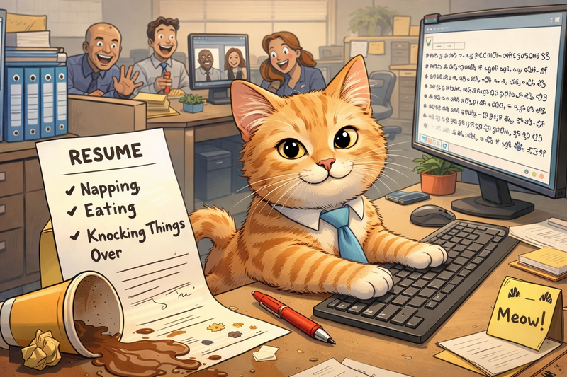 The Day the Cat Applied for a Job