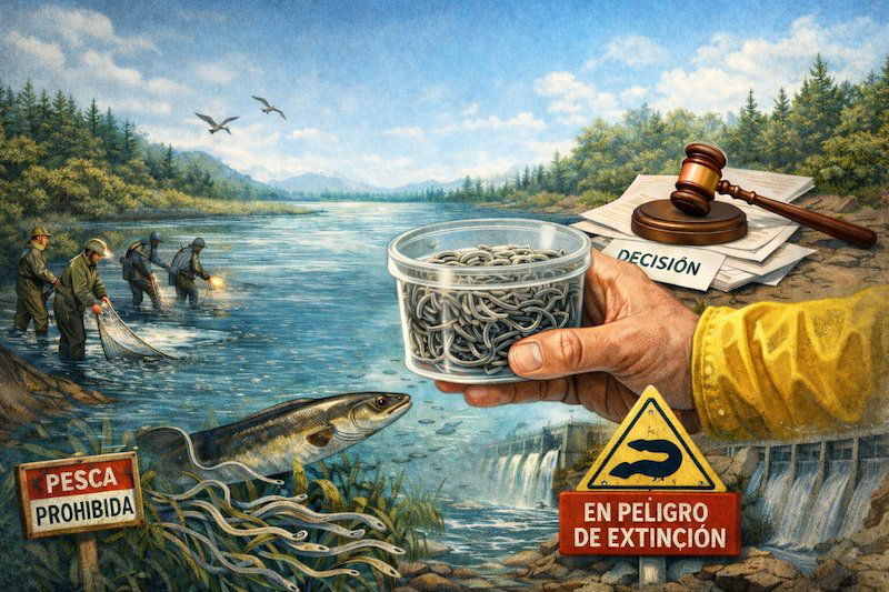 El estado crítico de su población no vale para declarar la anguila en peligro de extinción