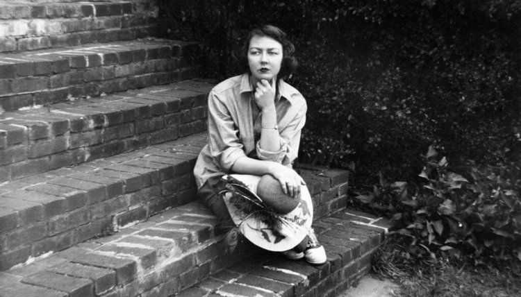 Portrait of Flannery O'Connor Flannery O'Connor writer protrait