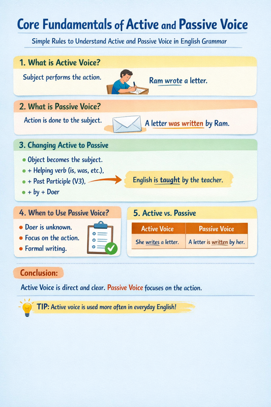 Title: Core Fundamentals of Active and Passive Voice