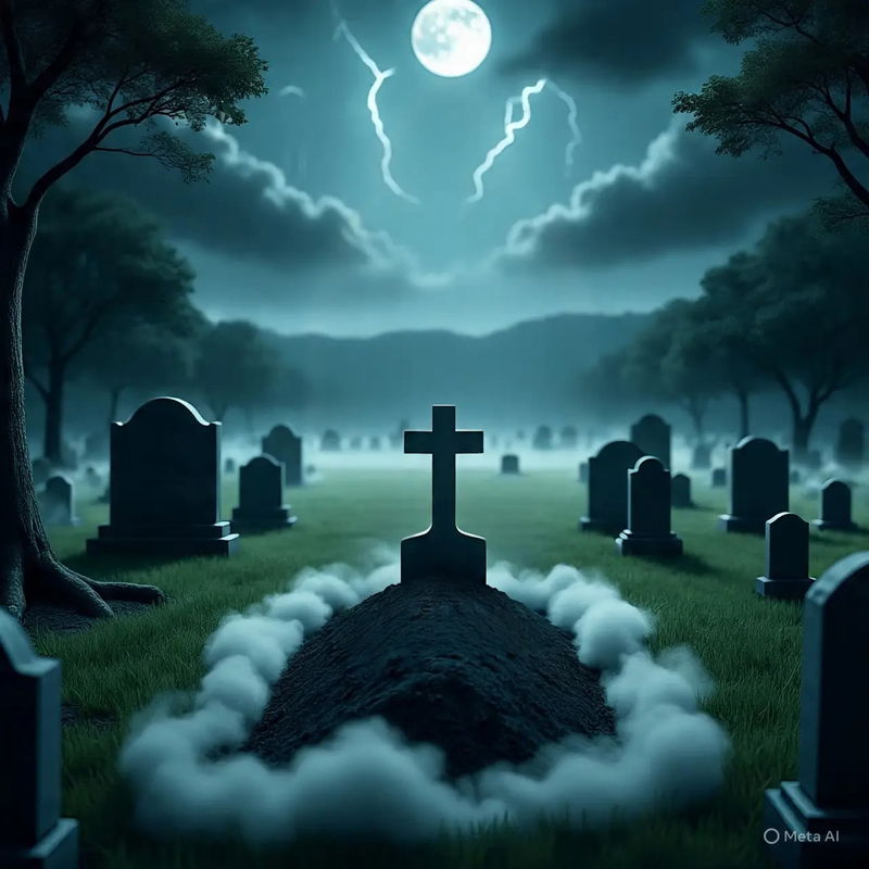 I SAW MY NAME ON MY OWN GRAVE