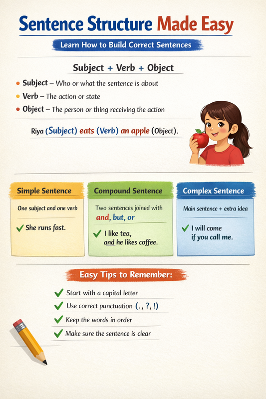 📘  Sentence Structure Made Easy