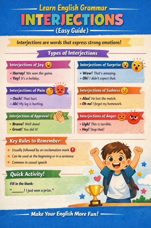 Interjections – Small Words, Big Feelings!