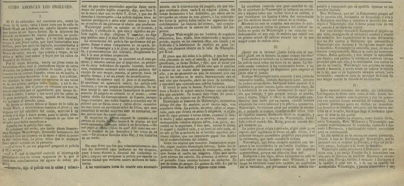 “Como ahorcan los ingleses” (I)