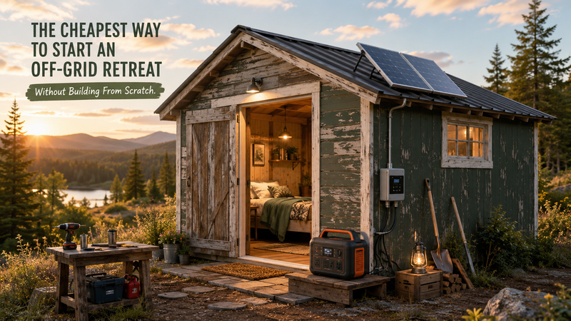 The Cheapest Way to Start an Off-Grid Retreat Without Building From Scratch