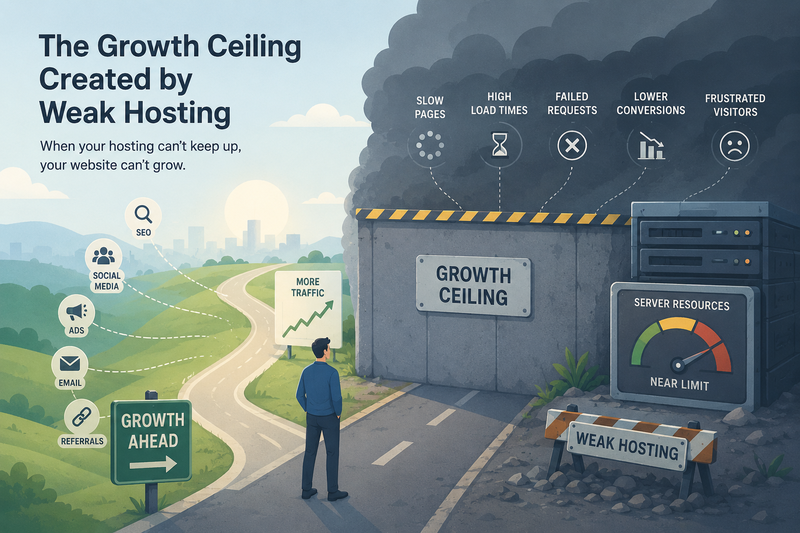 The Growth Ceiling Created by Weak Hosting