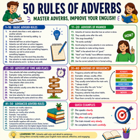 50 Important Rules of Adverbs in English Grammar