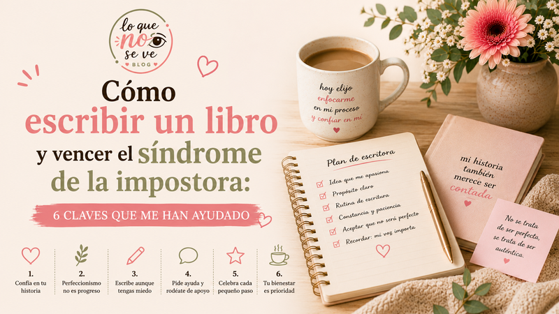 Cómo escribir un libro y vencer el síndrome de la impostora: 6 claves que me han ayudado