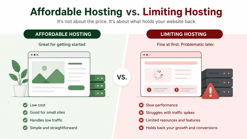 The Difference Between Affordable Hosting and Limiting Hosting