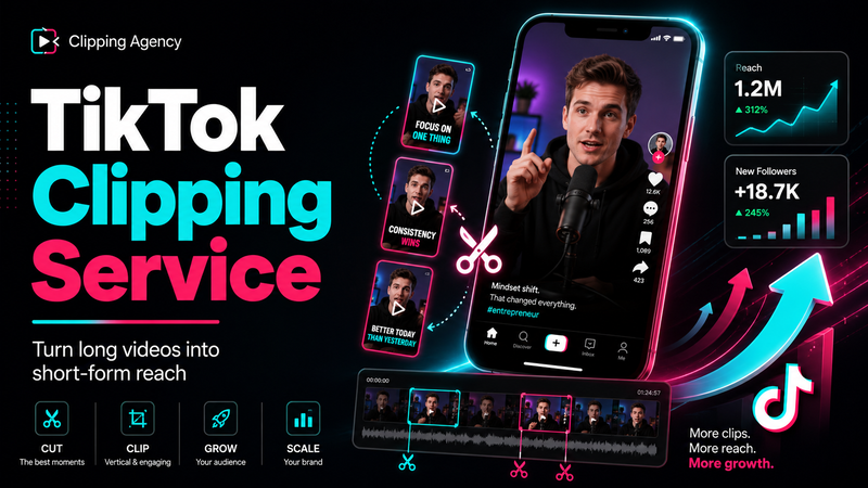 TikTok Clipping Service: How Better Clips Turn Long Content Into Reach