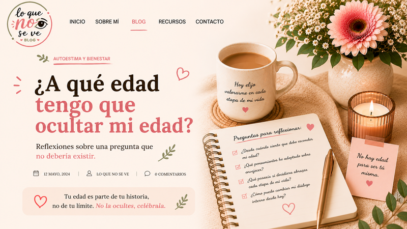 ¿A qué edad tengo que ocultar mi edad?