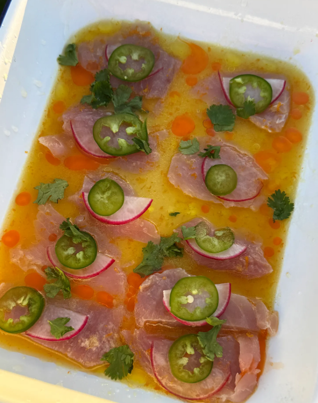 Spiced Yellowtail Crudo