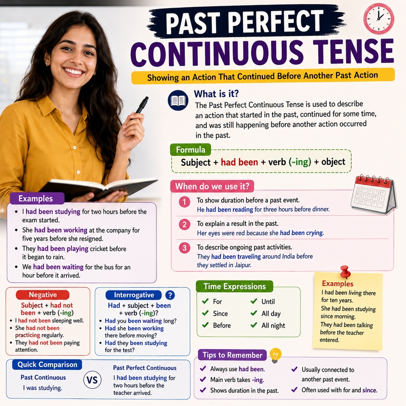 Past Perfect Continuous Tense