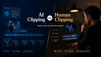 AI Clipping vs Human Clipping: What Actually Drives Real Short-Form Growth