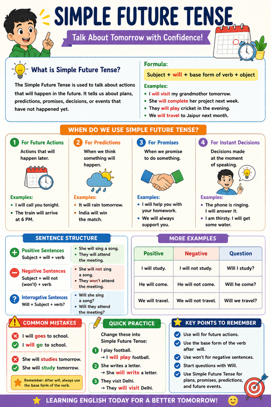 SIMPLE FUTURE TENSE 🌟