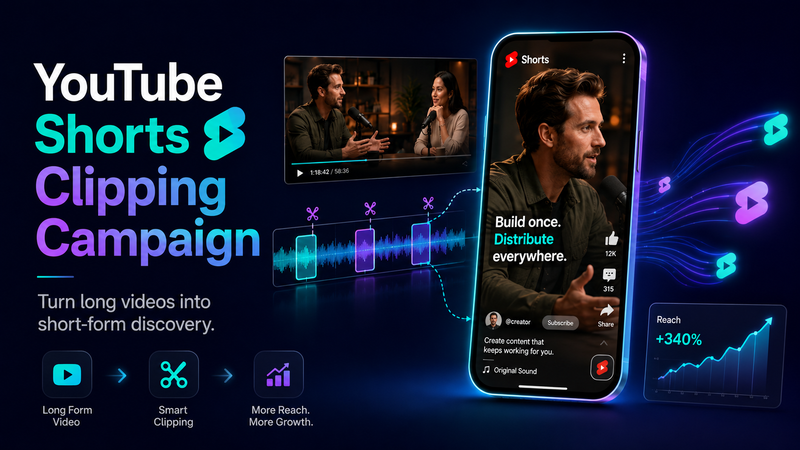 How YouTube Shorts Clipping Campaigns Turn Long Videos Into Discovery