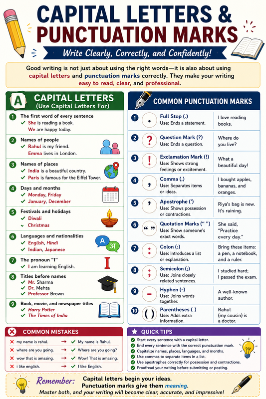 ✍️ Capital Letters & Punctuation Marks