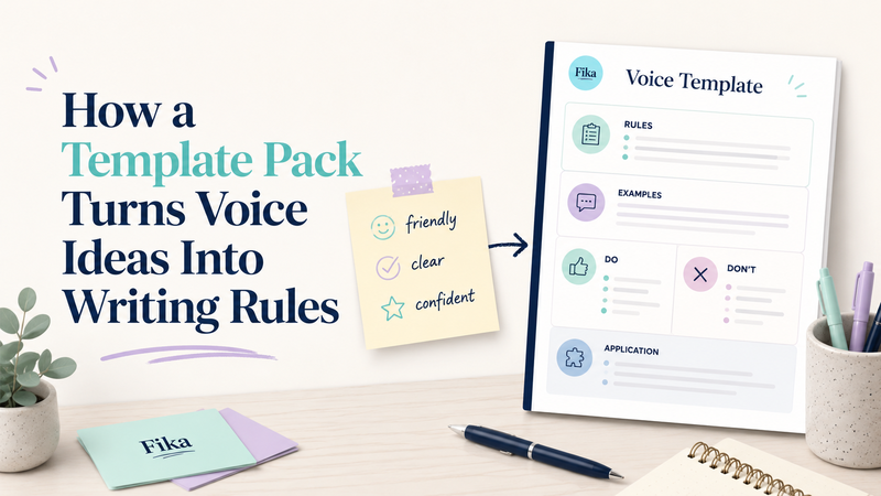 How a Template Pack Turns Voice Ideas Into Writing Rules