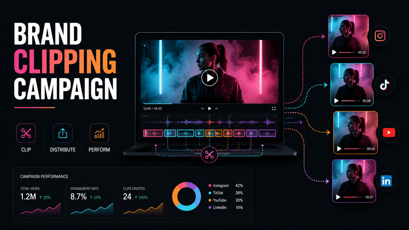 Brand Clipping Campaign: How One Recording Becomes Repeat Visibility