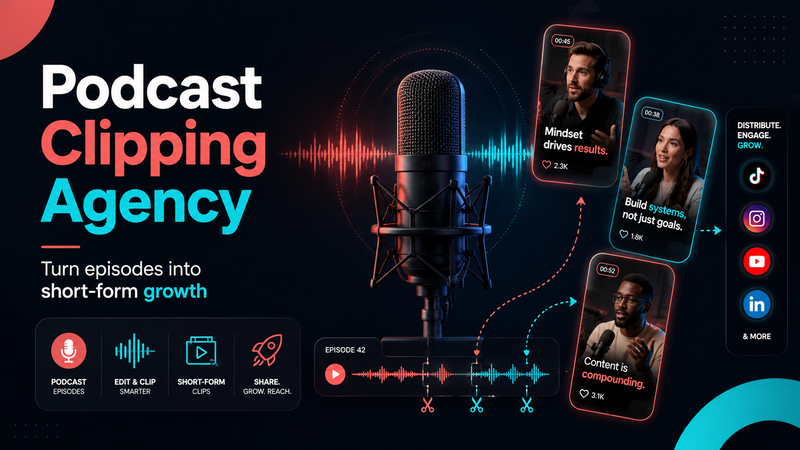 Podcast Clipping Agency: How to Turn Episodes Into a Content Engine