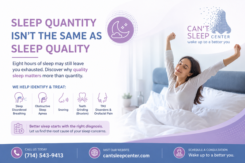 Sleep Quantity Isn't the Same as Sleep Quality: Why Eight Hours of Sleep May Still Leave You Exhausted