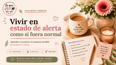 Vivir en estado de alerta como si fuera normal
