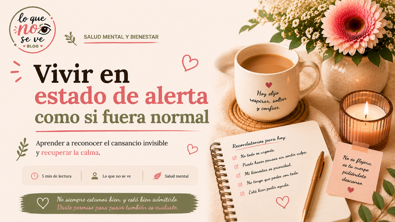 Vivir en estado de alerta como si fuera normal
