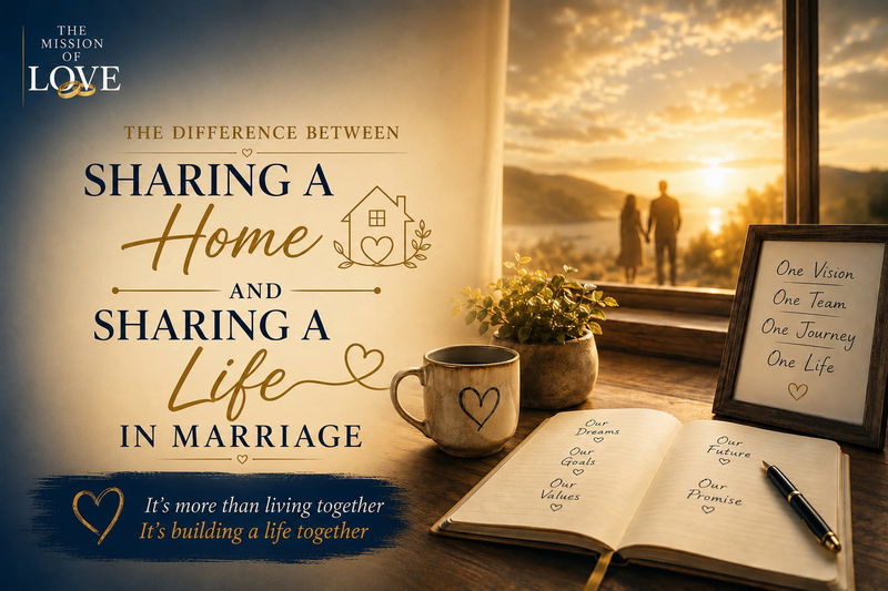 The Difference Between Sharing a Home and Sharing a Life in Marriage