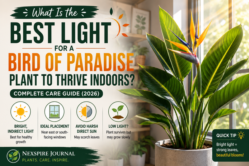 What Is the Best Light for a Bird of Paradise Plant to Thrive Indoors? | Nexspire Journal Complete Care Guide (2026)
