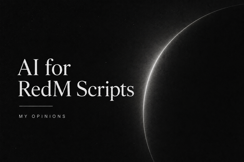 L'IA per gli script RedM: la mia opinione