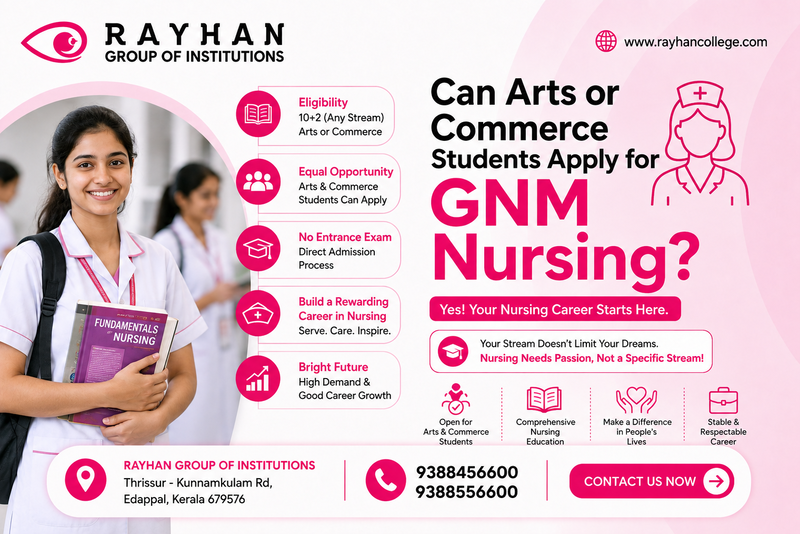 Can Arts or Commerce Students Apply for GNM Nursing?
