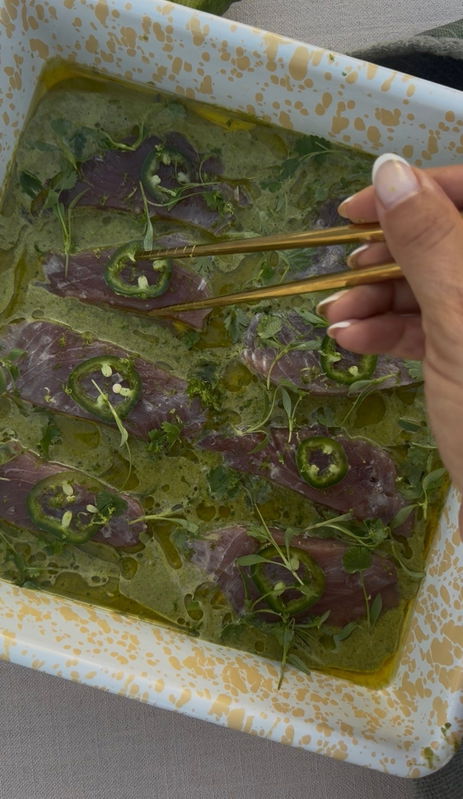 The Last Taste of Summer: Spicy Cilantro Coconut Bluefin Crudo