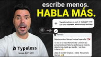 He dejado de escribir en mi ordenador y así lo hago