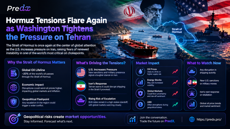 Hormuz Tensions Flare Again as Washington Tightens the Pressure on Tehran