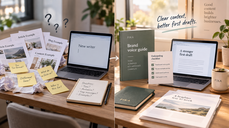 Why New Writers Need Brand Voice Context Before Writing