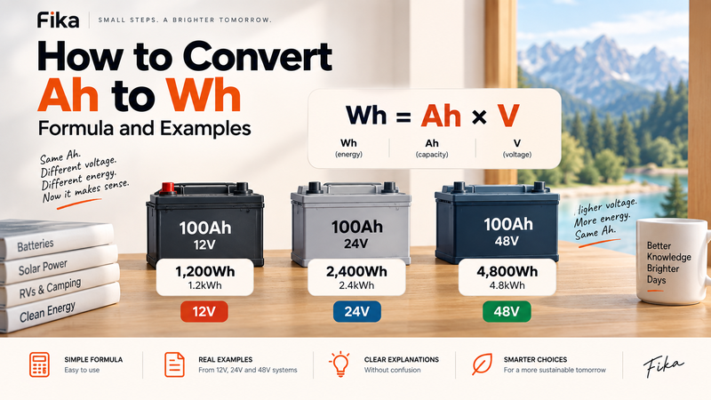 How to Convert Ah to Wh: Formula and Examples