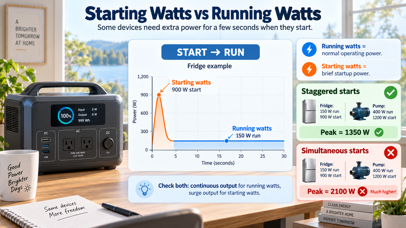Starting Watts vs Running Watts