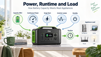 Power, Runtime and Load: How Battery Capacity Meets Real Appliances